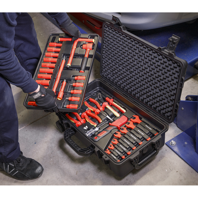 Sealey AK7938 50pc 3/8"Sq Drive 1000V Insulated Tool Kit