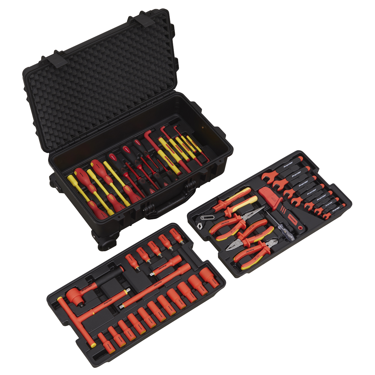 Sealey AK7938 50pc 3/8"Sq Drive 1000V Insulated Tool Kit