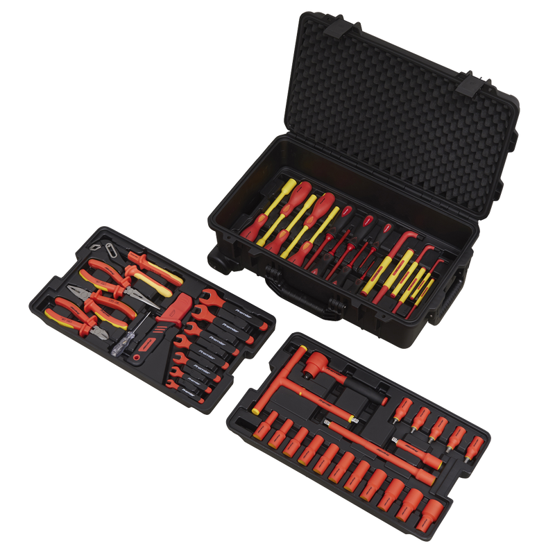 Sealey AK7938 50pc 3/8"Sq Drive 1000V Insulated Tool Kit
