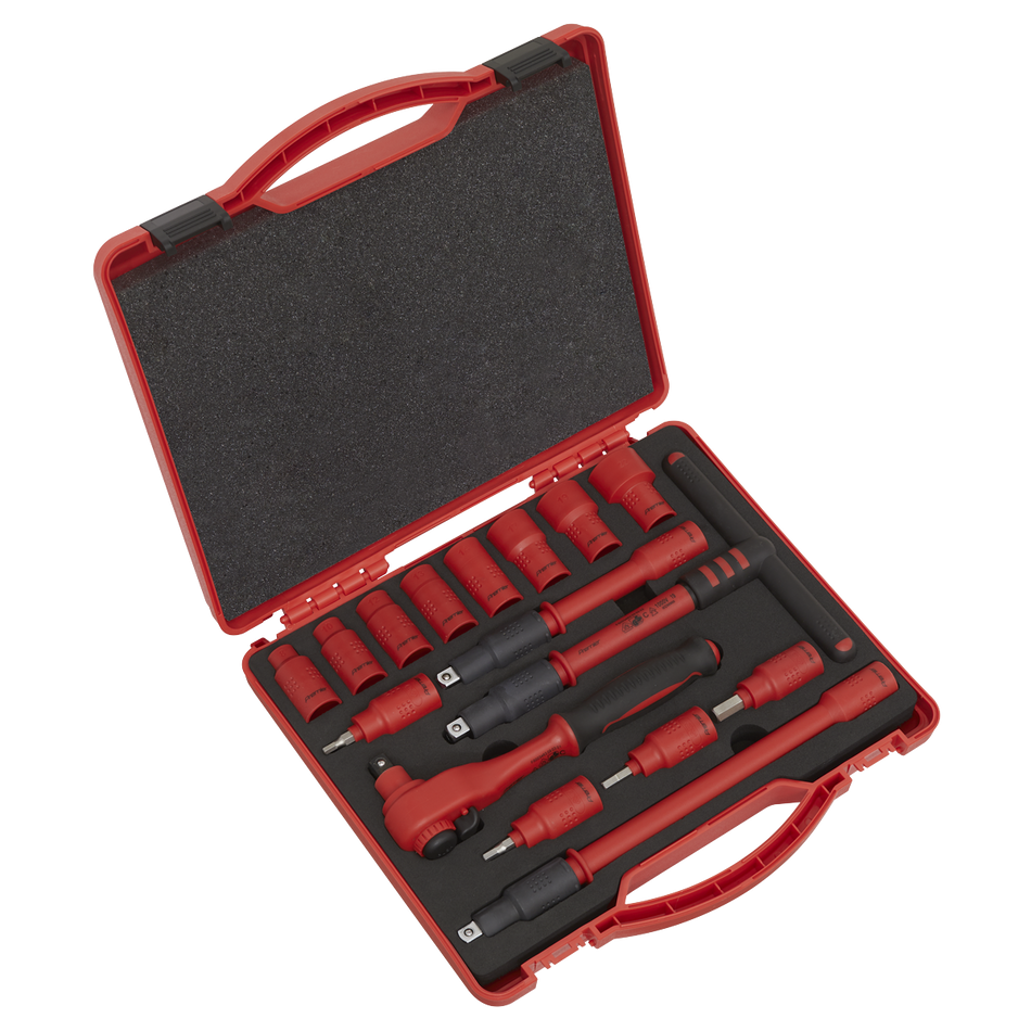 Sealey AK7940 16pc 3/8"Sq Drive Insulated Socket Set - VDE Approved