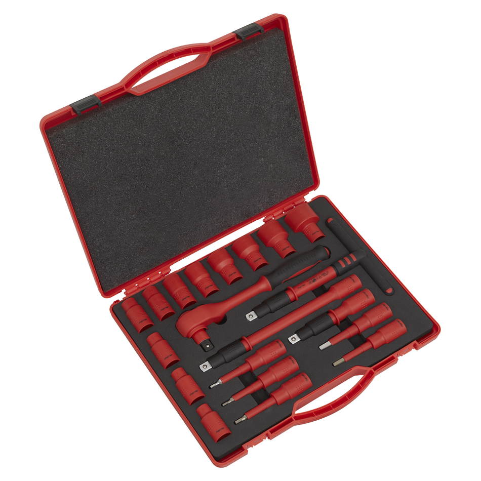 Sealey AK7941 20pc 1/2"Sq Drive Insulated Socket Set - VDE Approved