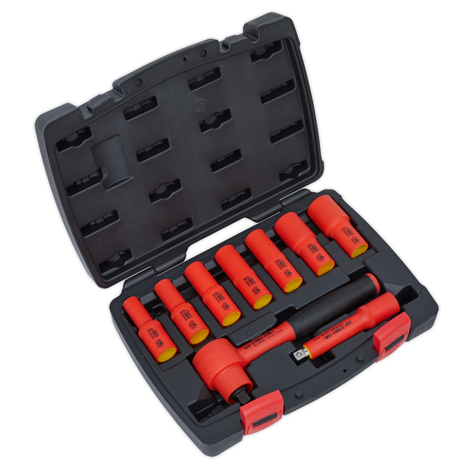 Sealey AK7942 9pc 3/8"Sq Drive Insulated Socket Set - VDE Approved