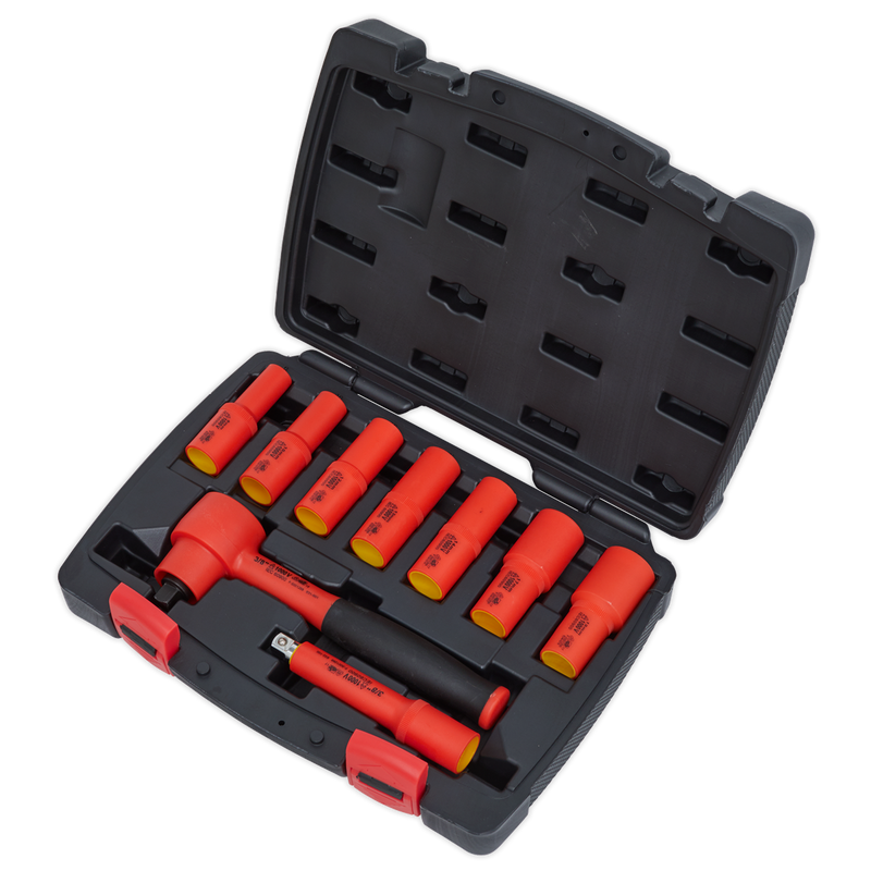 Sealey AK7942 9pc 3/8"Sq Drive Insulated Socket Set - VDE Approved