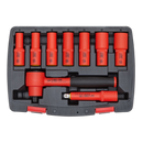 Sealey AK7942 9pc 3/8"Sq Drive Insulated Socket Set - VDE Approved