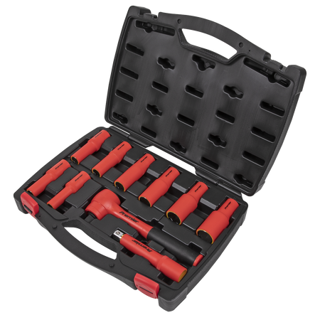 Sealey AK7943 10pc 1/2"Sq Drive Insulated Socket Set - VDE Approved