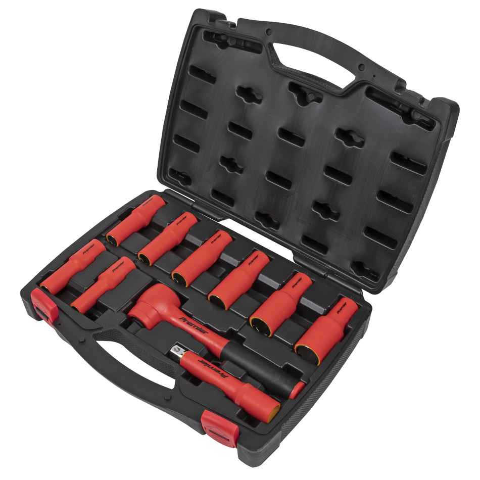 Sealey AK7943 10pc 1/2"Sq Drive Insulated Socket Set - VDE Approved