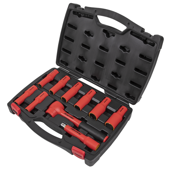 Sealey AK7943 10pc 1/2"Sq Drive Insulated Socket Set - VDE Approved
