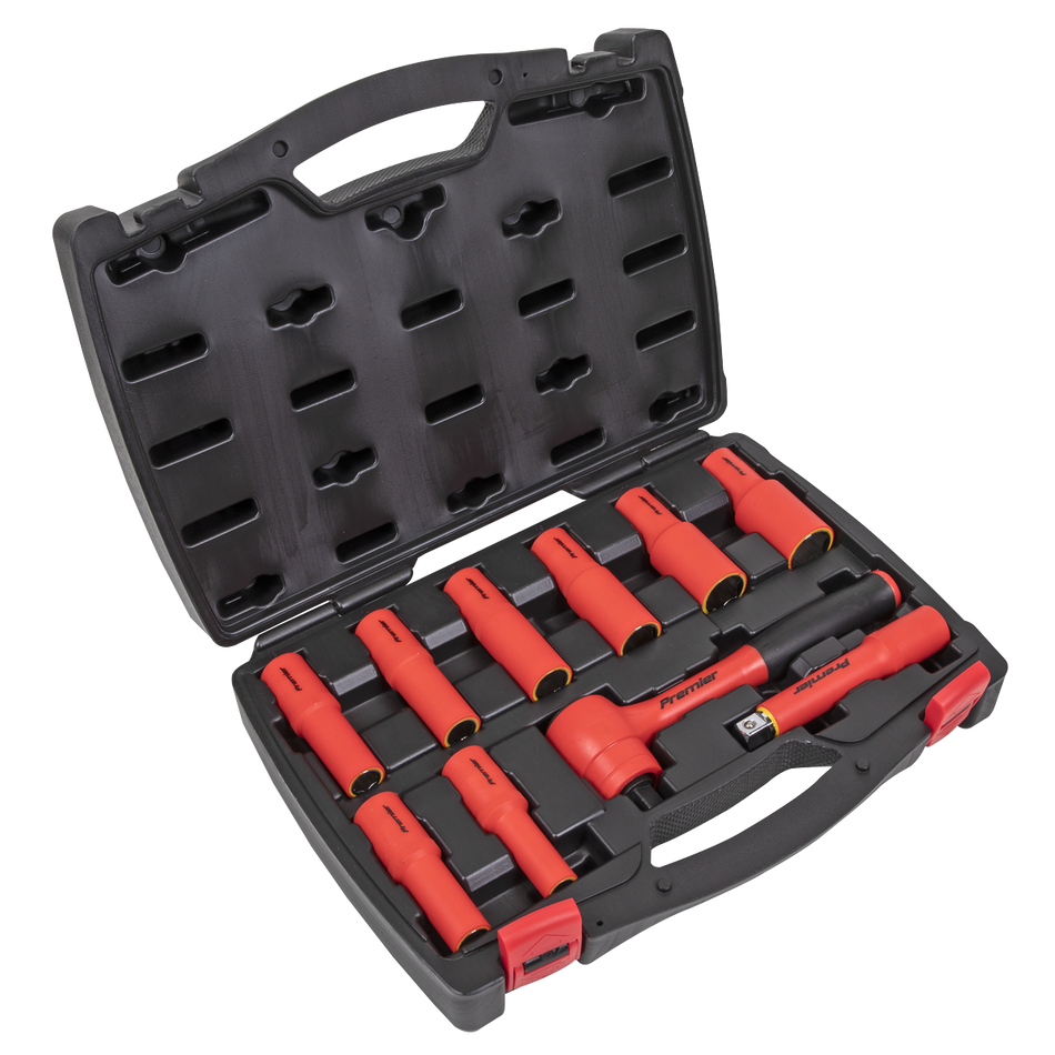 Sealey AK7943 10pc 1/2"Sq Drive Insulated Socket Set - VDE Approved
