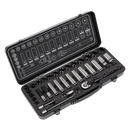Sealey AK7971 34pc 3/8"Sq Drive Socket Set - Black Series