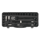 Sealey AK7972 28pc 1/2"Sq Drive Socket Set - Black Series