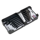 Sealey AK7978 7pc Combination Ratchet Spanner Set - Black Series