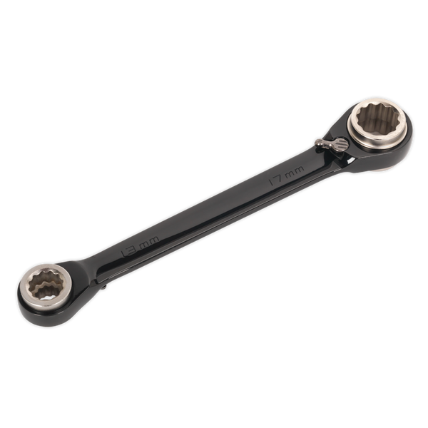 Sealey AK7979 4-in-1 Reversible Ratchet Ring Spanner - Black Series