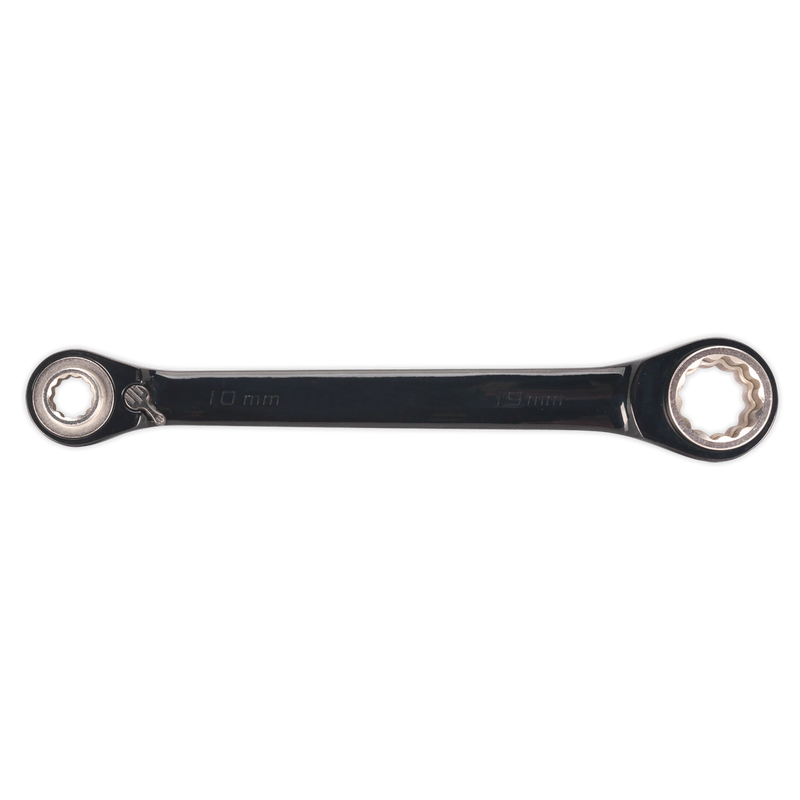 Sealey AK7979 4-in-1 Reversible Ratchet Ring Spanner - Black Series