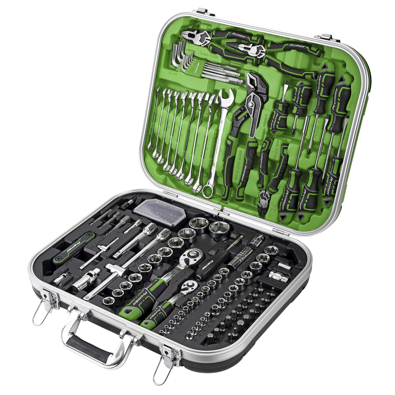 Sealey AK7980HV Mechanic's Tool Kit 144pc Hi-Vis Green