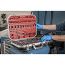 Sealey AK7981 Socket Set 172pc 1/4", 3/8" & 1/2"Sq Drive WallDrive