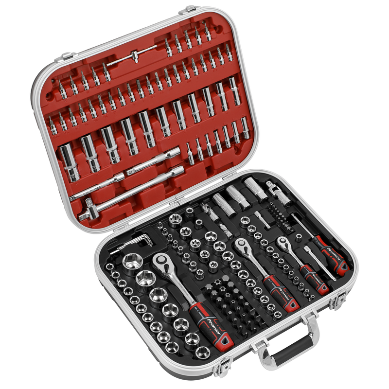 Sealey AK7981 Socket Set 172pc 1/4", 3/8" & 1/2"Sq Drive WallDrive
