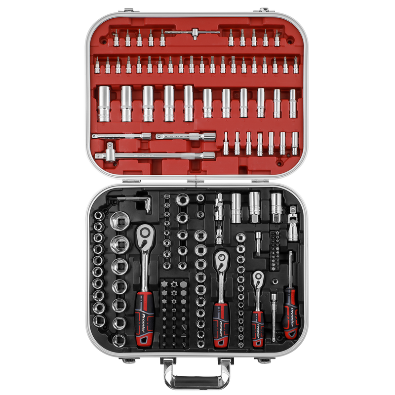 Sealey AK7981 Socket Set 172pc 1/4", 3/8" & 1/2"Sq Drive WallDrive