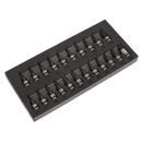 Sealey AK7985 22pc 3/8"Sq Drive TRX-Star*/Hex/Spline Socket Bit Set - Black Series