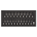 Sealey AK7985 22pc 3/8"Sq Drive TRX-Star*/Hex/Spline Socket Bit Set - Black Series