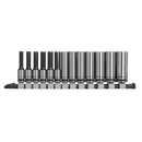 Sealey AK7991 13pc 1/4"Sq Drive Deep Socket Set - Black Series