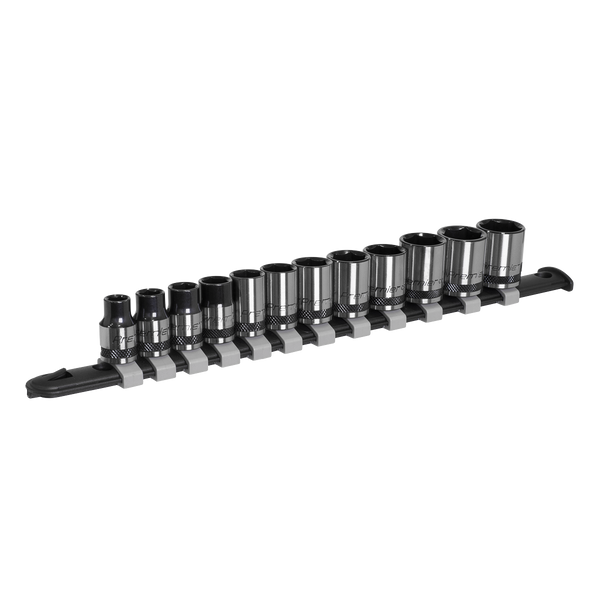 Sealey AK7992 12pc 3/8"Sq Drive Socket Set - Black Series
