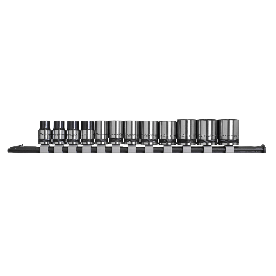 Sealey AK7992 12pc 3/8"Sq Drive Socket Set - Black Series