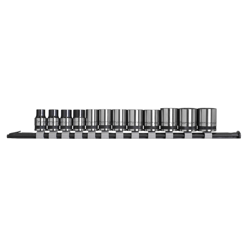 Sealey AK7992 12pc 3/8"Sq Drive Socket Set - Black Series