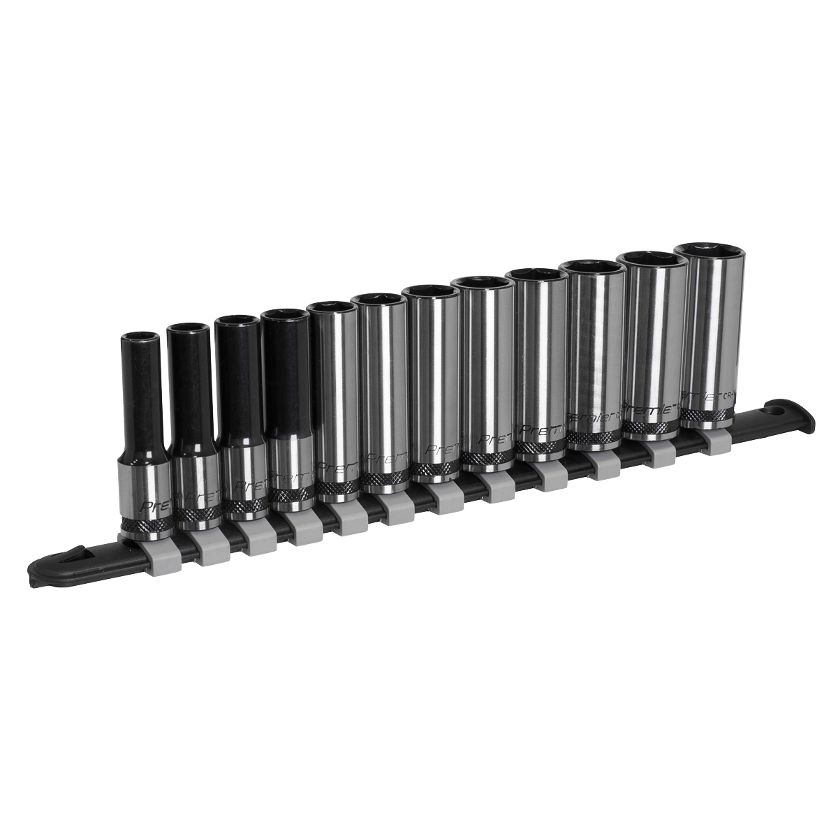 Sealey AK7993 12pc 3/8"Sq Drive Deep Socket Set - Black Series