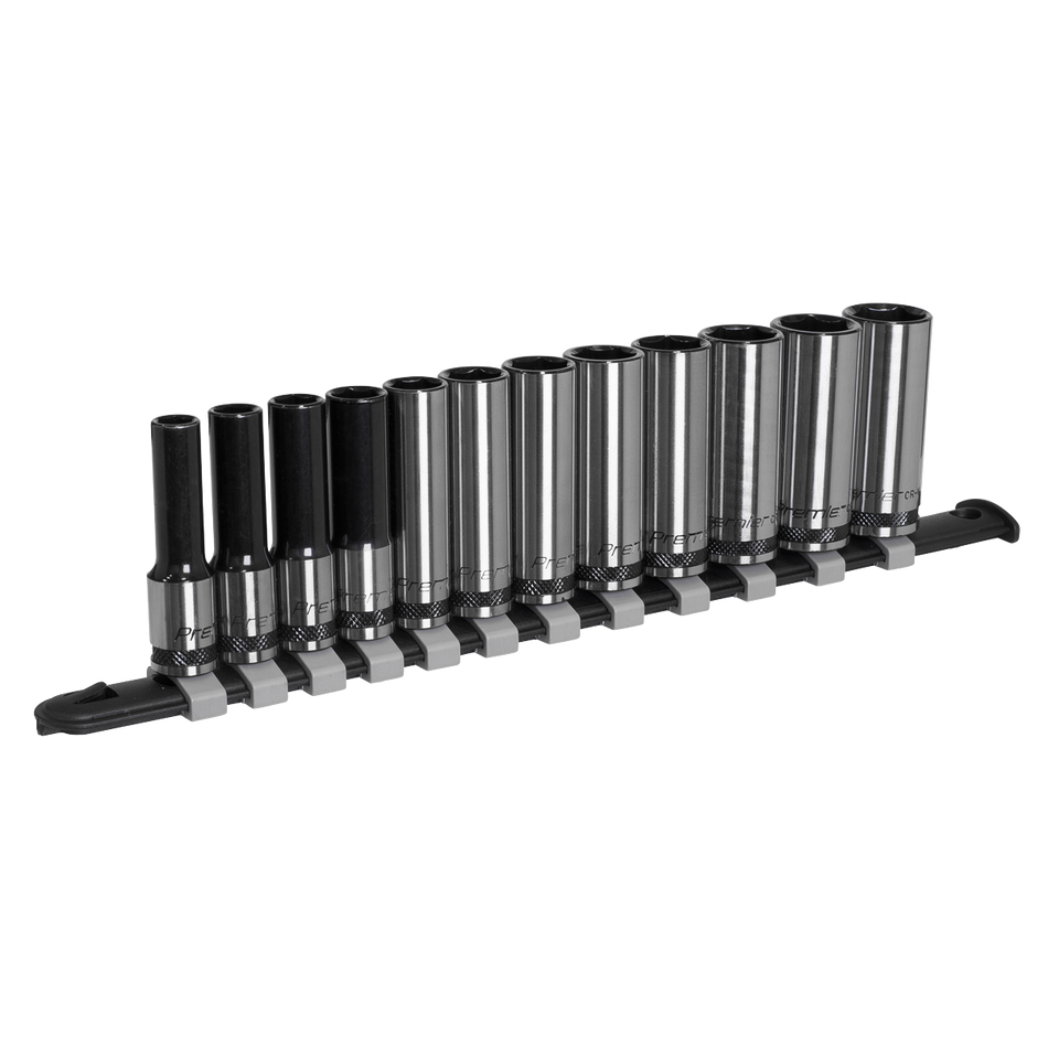 Sealey AK7993 12pc 3/8"Sq Drive Deep Socket Set - Black Series