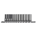 Sealey AK7993 12pc 3/8"Sq Drive Deep Socket Set - Black Series