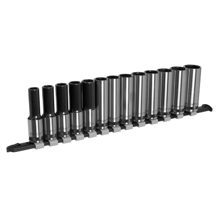 Sealey AK7995 13pc 1/2"Sq Drive Deep Socket Set - Black Series