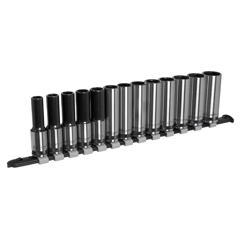 Sealey AK7995 13pc 1/2"Sq Drive Deep Socket Set - Black Series