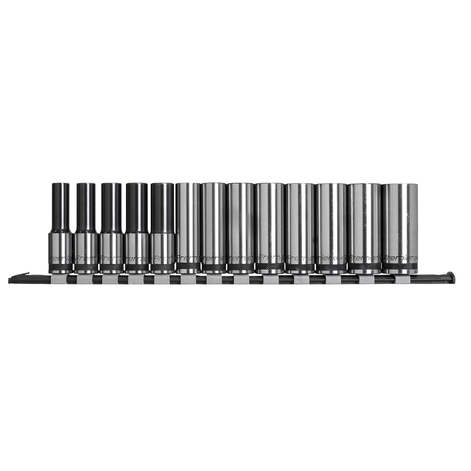 Sealey AK7995 13pc 1/2"Sq Drive Deep Socket Set - Black Series
