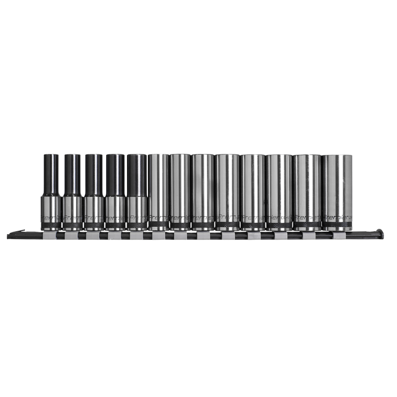 Sealey AK7995 13pc 1/2"Sq Drive Deep Socket Set - Black Series