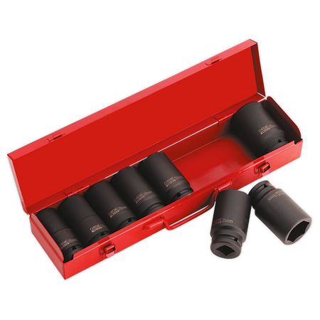 Sealey AK80/9M 8pc 3/4"Sq Drive Deep Impact Socket Set