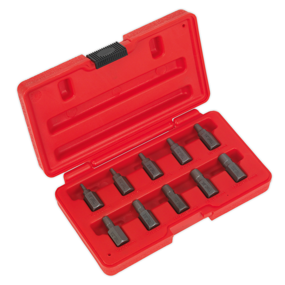 Sealey AK8181 10pc Multi-Spline Screw Extractor Set