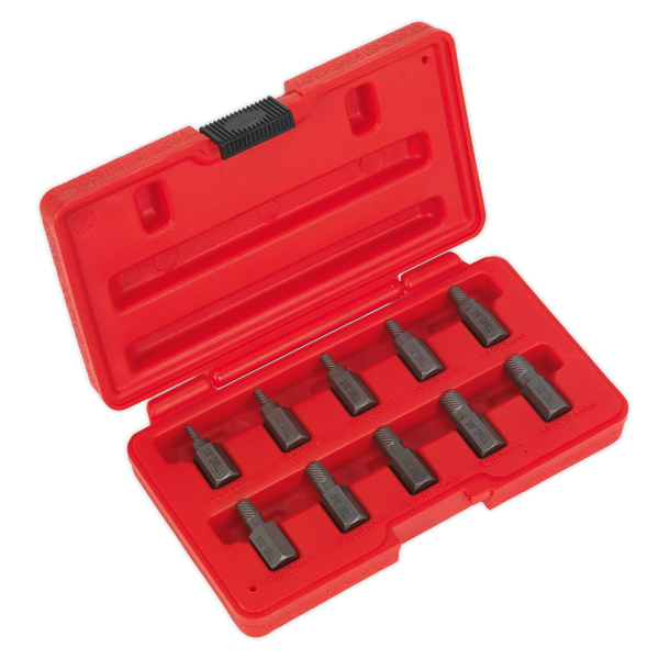 Sealey AK8181 10pc Multi-Spline Screw Extractor Set