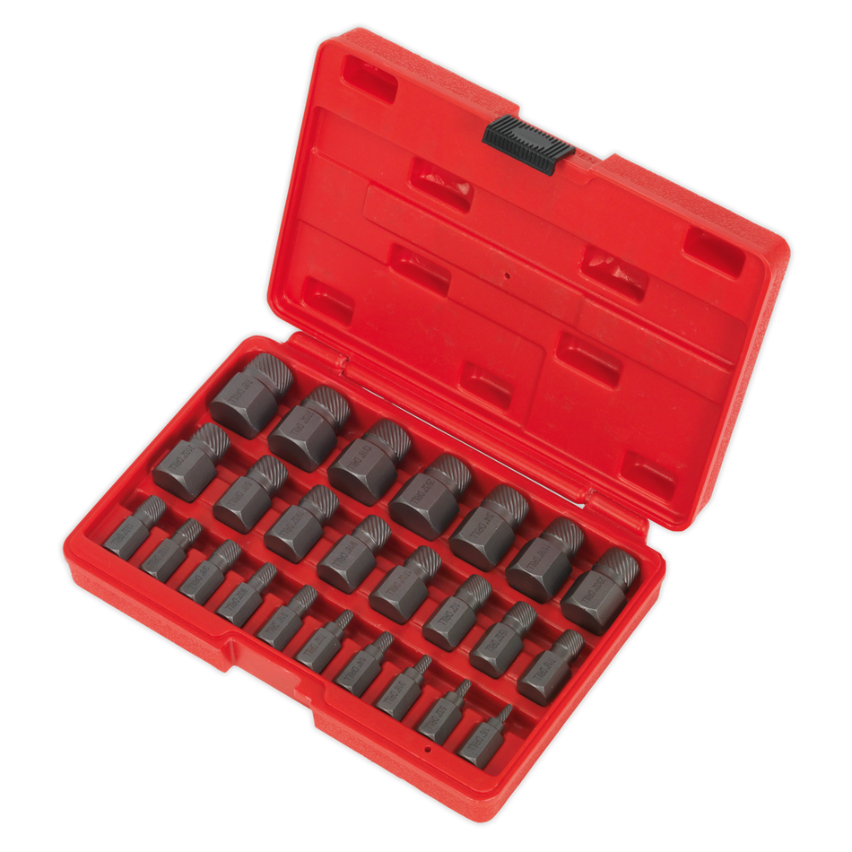 Sealey AK8182 25pc Multi-Spline Screw Extractor Set