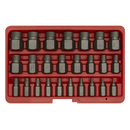 Sealey AK8182 25pc Multi-Spline Screw Extractor Set