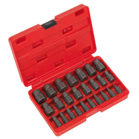 Sealey AK8182 25pc Multi-Spline Screw Extractor Set