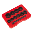 Sealey AK8183 11pc Spanner Type Bolt Extractor Set