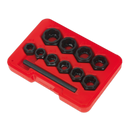 Sealey AK8183 11pc Spanner Type Bolt Extractor Set