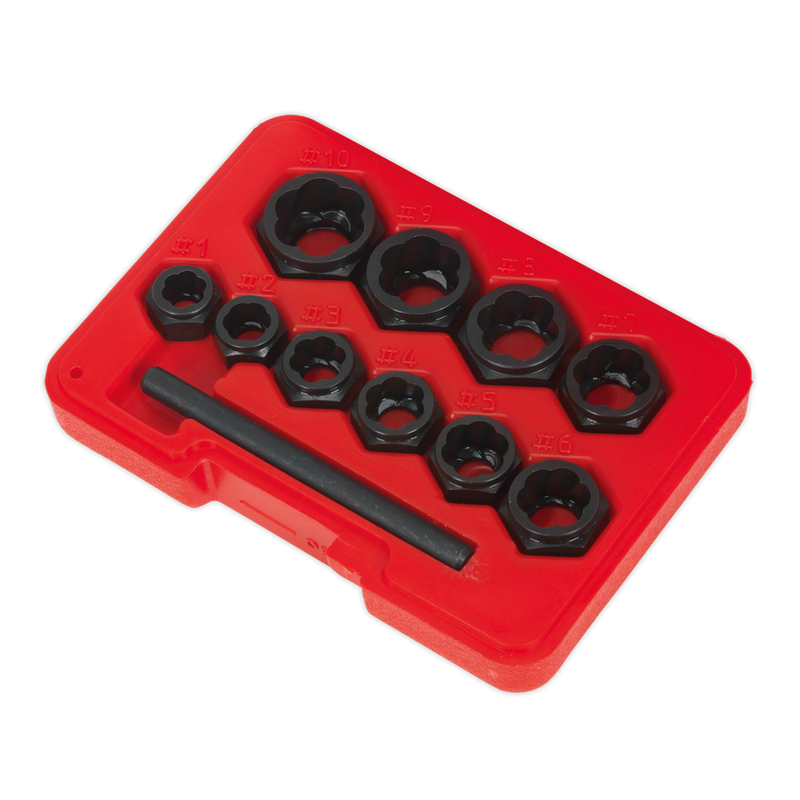 Sealey AK8183 11pc Spanner Type Bolt Extractor Set