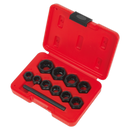 Sealey AK8183 11pc Spanner Type Bolt Extractor Set