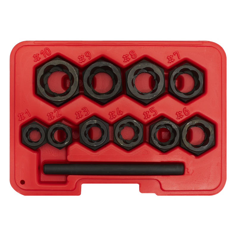 Sealey AK8183 11pc Spanner Type Bolt Extractor Set
