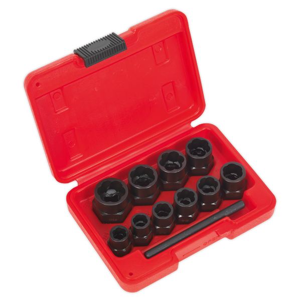 Sealey AK8184 11pc 3/8"Sq Drive Bolt Extractor Set