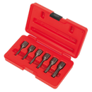 Sealey AK8185 6pc 3/8''Sq Drive Screw Extractor Set