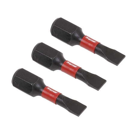 Sealey AK8201 3pc 25mm Slotted 4.5mm Impact Power Tool Bits