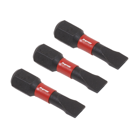 Sealey AK8202 3pc 25mm Slotted 5.5mm Impact Power Tool Bit Set