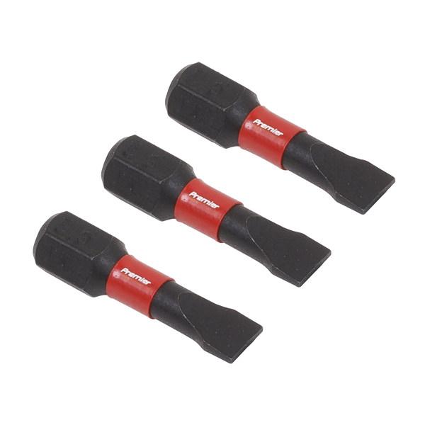 Sealey AK8202 3pc 25mm Slotted 5.5mm Impact Power Tool Bit Set